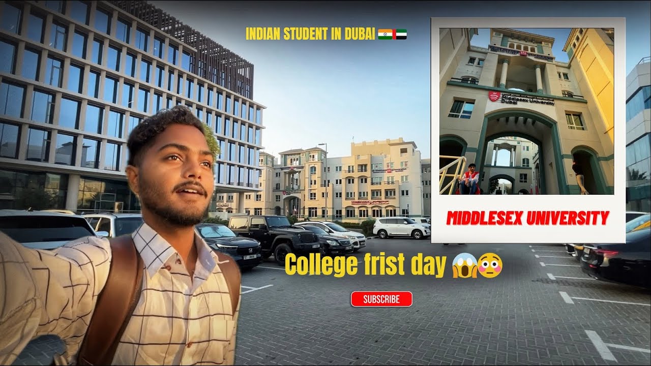 First Day at Middlesex University Dubai 🇦🇪 | Indian Student Life #uk #university 