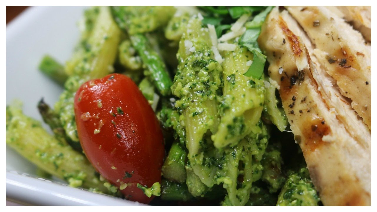 Grilled Chicken Pesto Pasta