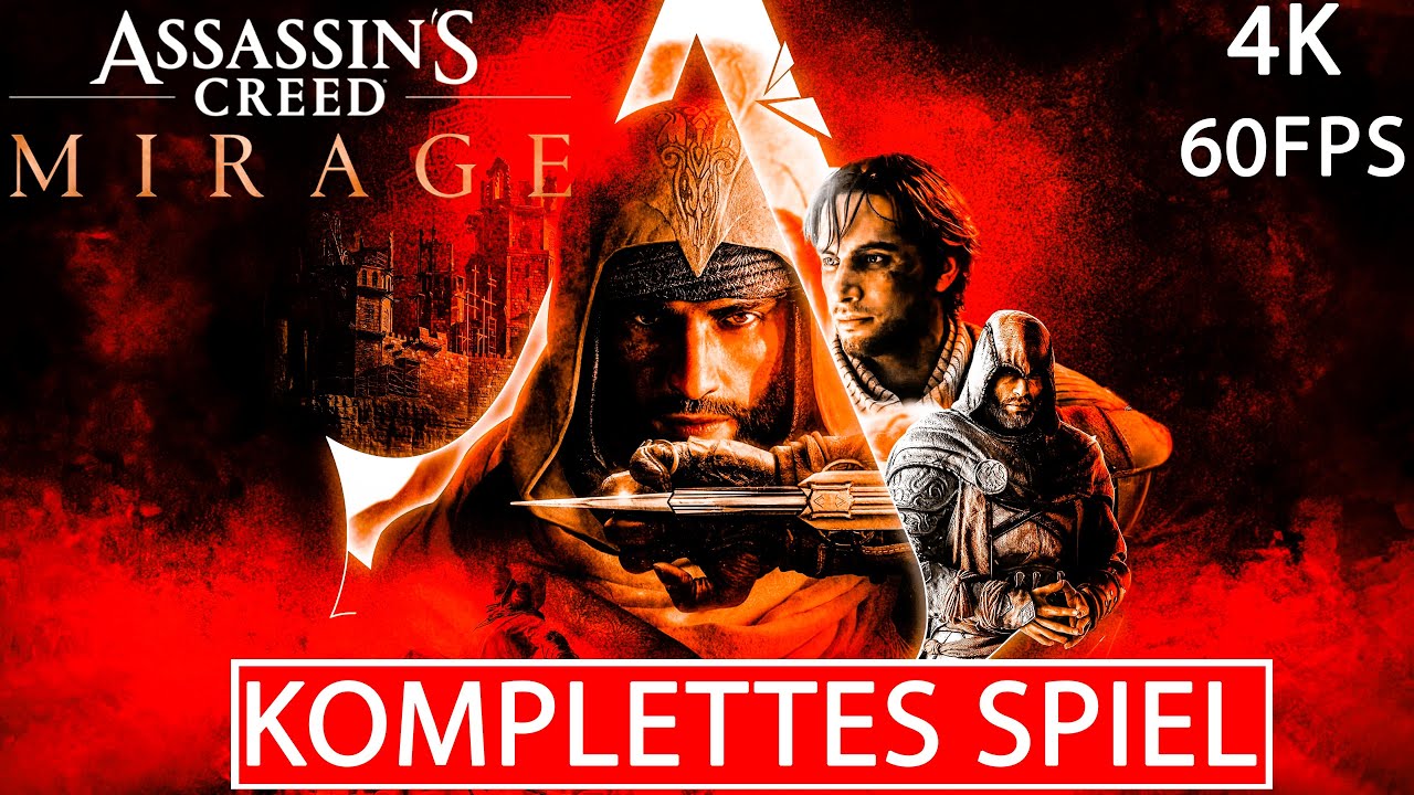 ASSASSIN'S CREED MIRAGE Gameplay Walkthrough FULL GAME Deutsch [4K 60FPS PC ULTRA HD] Kein Kommentar