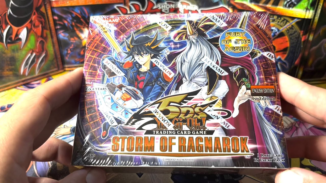 Yugioh Storm of Ragnarok 1st Edition Booster Box! INSANE 5D's Opening!! GHOST RARE Pulled!?!?!