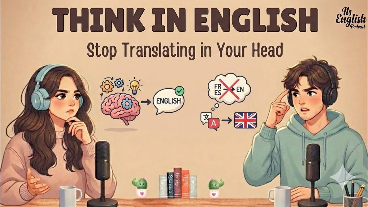 English Podcast for Beginners - How to Think in English | Stop Translating in Your Head Now