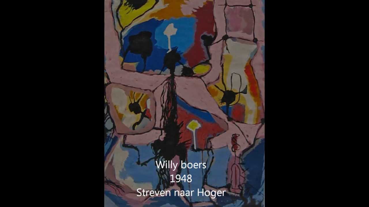 Willy Boers (1905-1978) Moderne kunstenaar en kunstschilder  - oeuvre impressie.