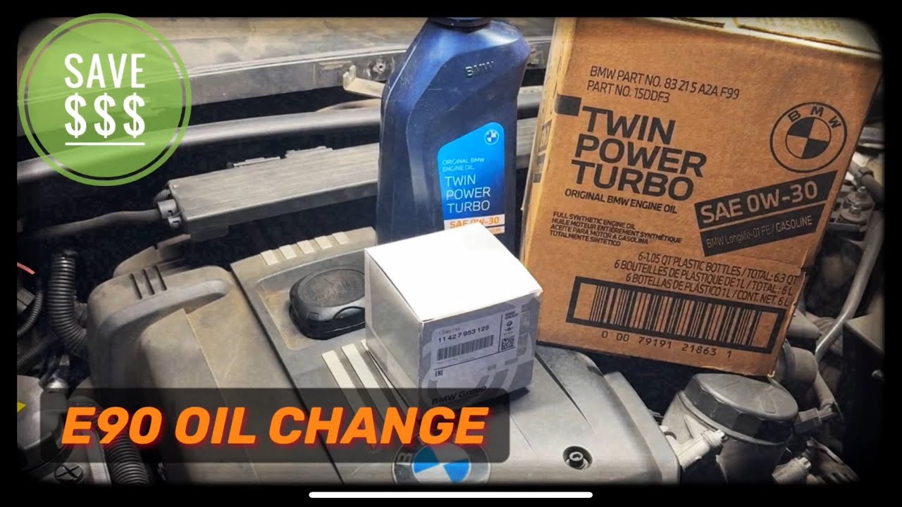 BMW 328i E90 How to Engine Oil Change N51/N52K E91 E92 E93 2006 - 2013