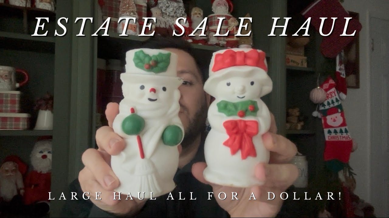 EVERYTHING WAS $1! ESTATE SALE HAUL FULL OF TREASURES #estatesalefinds #estatesalehaul #estatesale