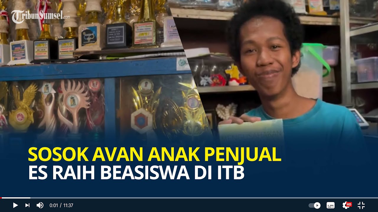 Sosok Avan Anak Penjual Es Raih Beasiswa ITB, Viral Ratusan Bukti Prestasi, Rumah Dikira Toko Piala