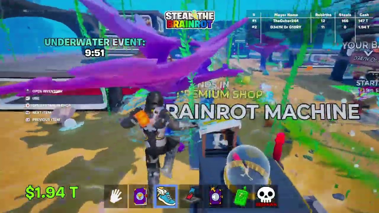 FORTNITE STEAL THE BRAINROT STREAM