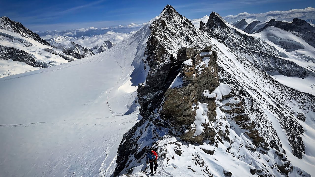 Fiescherhörner 4048 und 4025m /Skitour