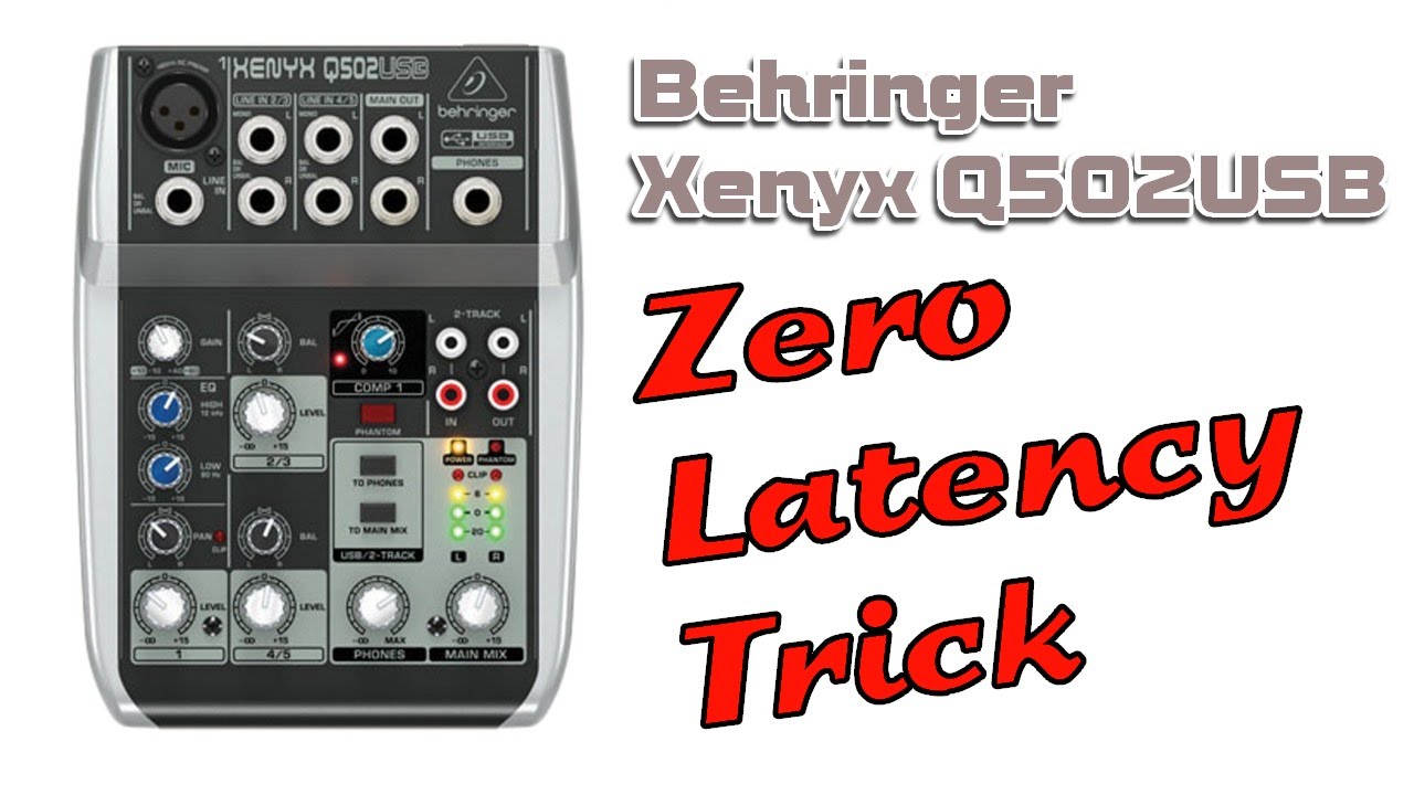 Аппаратный трюк Behringer Xenyx Q502USB с записью с нулевой задержкой