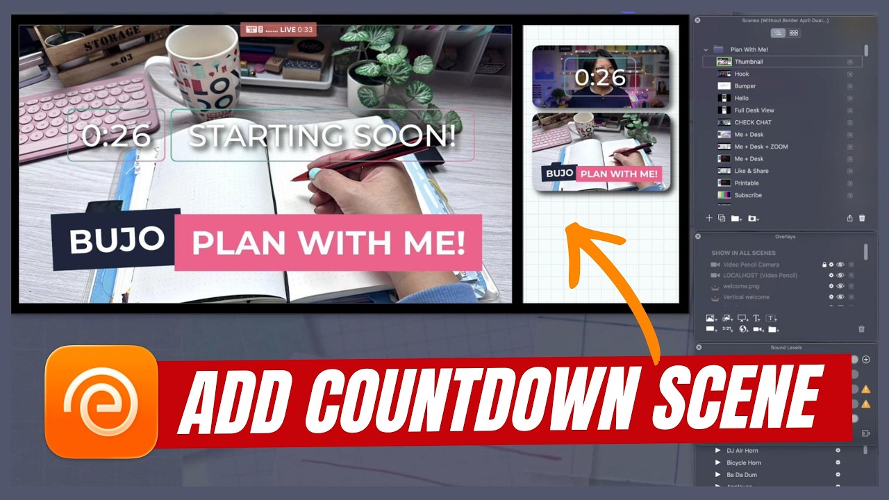 Going Live on Instagram With Ecamm? Add This Countdown