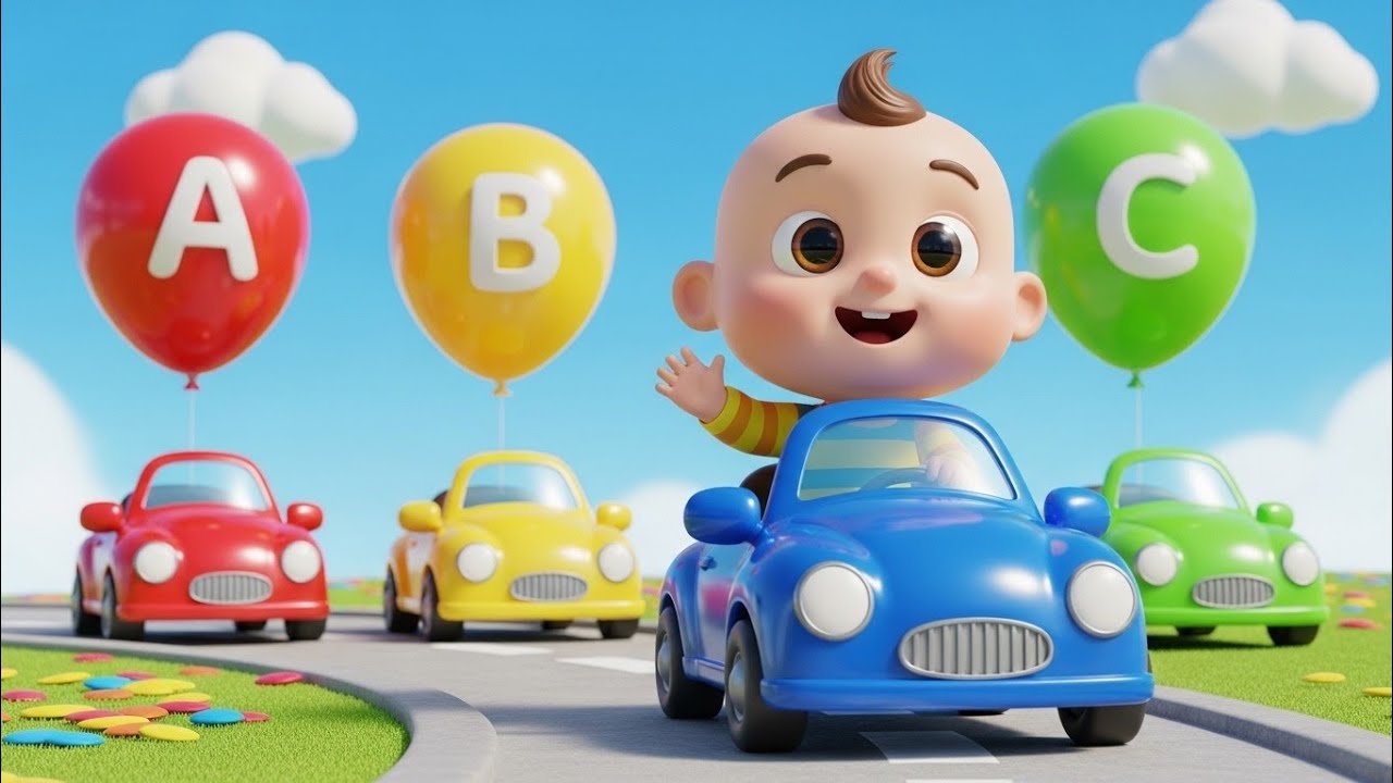 ABCD song with vehicles | learn the Alphabets with cars | Nursery rhymes for kids #cars 