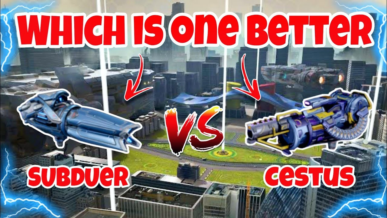 [WR]🔥New Weapon Subduer VS Cestus Weapon Comparison |War Robots|
