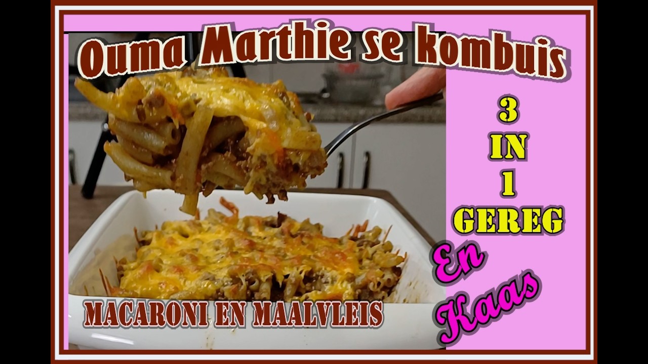 Macaroni en maalvleis #food #recipe #cookingathome #cooking #bakingrecipes