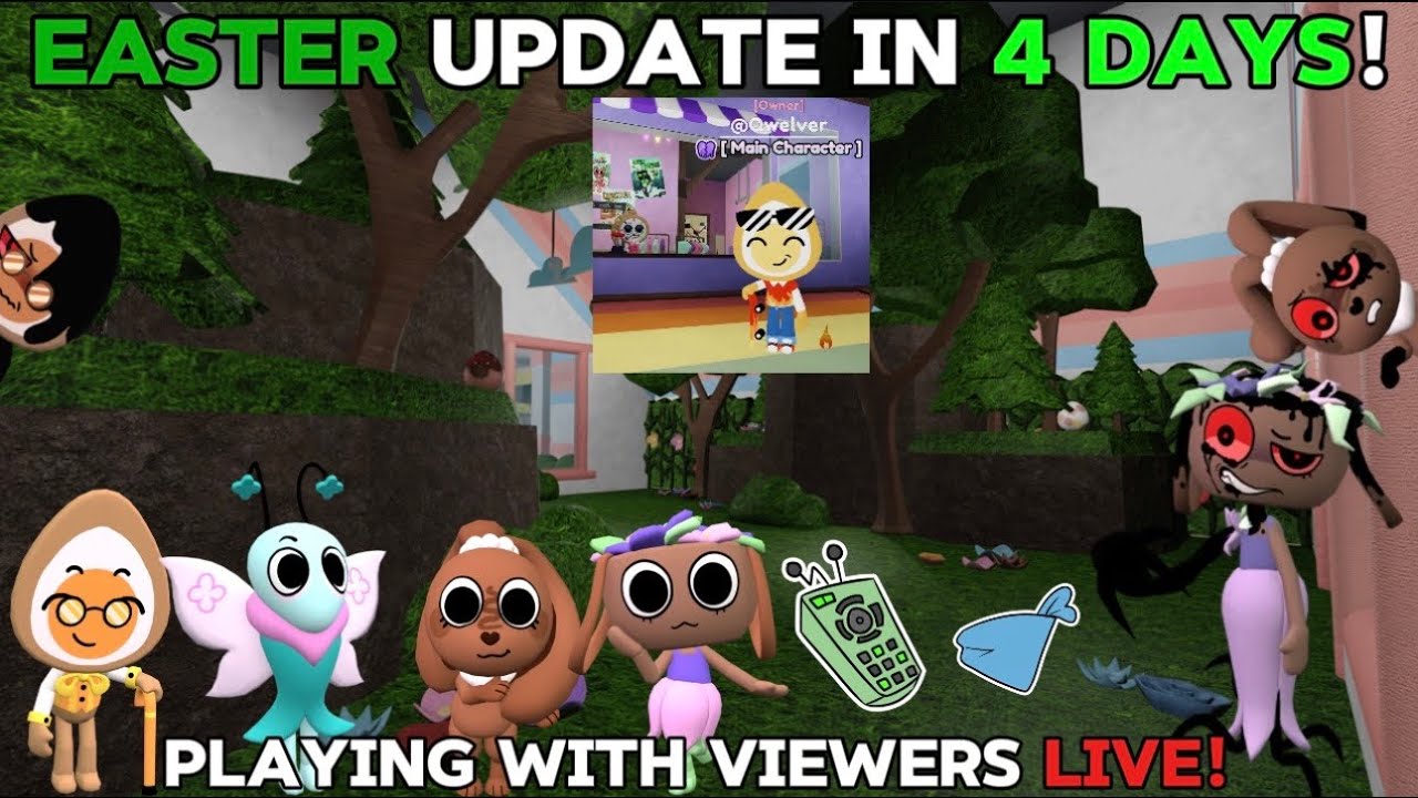 Dandy's World Easter Update in 4 DAYS!!, Playing With Subscribers LIVE!! ! Dandy's World Roblox