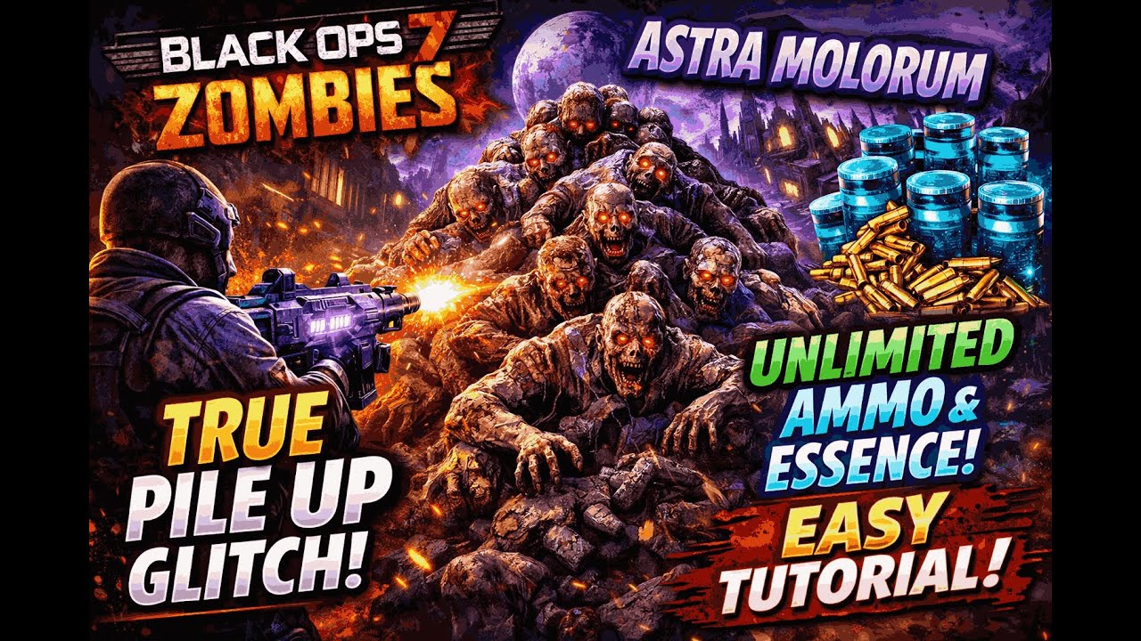 *NEW * INSANE PILE UP GLITCH on  ASTRA MOLORUM 🔥 Unlimited Essence & AMMO (Black Ops 7 Zombies)