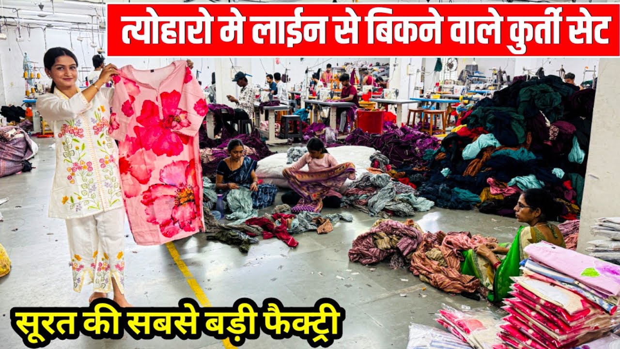 क्या है इनके कुर्ती फैक्ट्री की सच्चाई 🤔 Best Kurti Manufacturer in India, Surat Wholesale Market