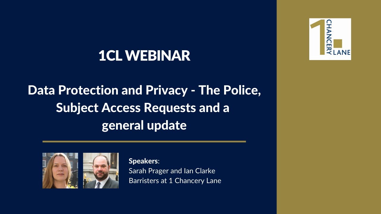 Data Protection and Privacy - The Police, Subject Access Requests and a General Update