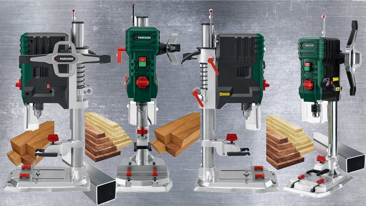 Parkside Bench Pillar Drill With Electronic Speed Control PTBMOD 710 A1 Testing