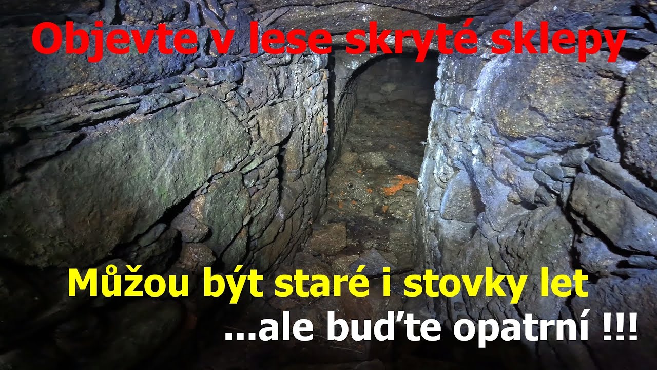 Objevy skrytých sklepů v ruinách domů Dolních Lazů (Unterperlsberg) na Březovsku