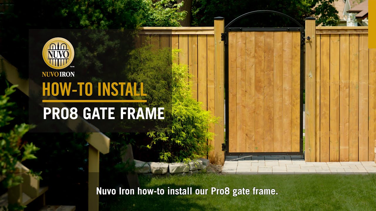 How- to Install: Pro Gate Frame (PRO8) | Nuvo Iron