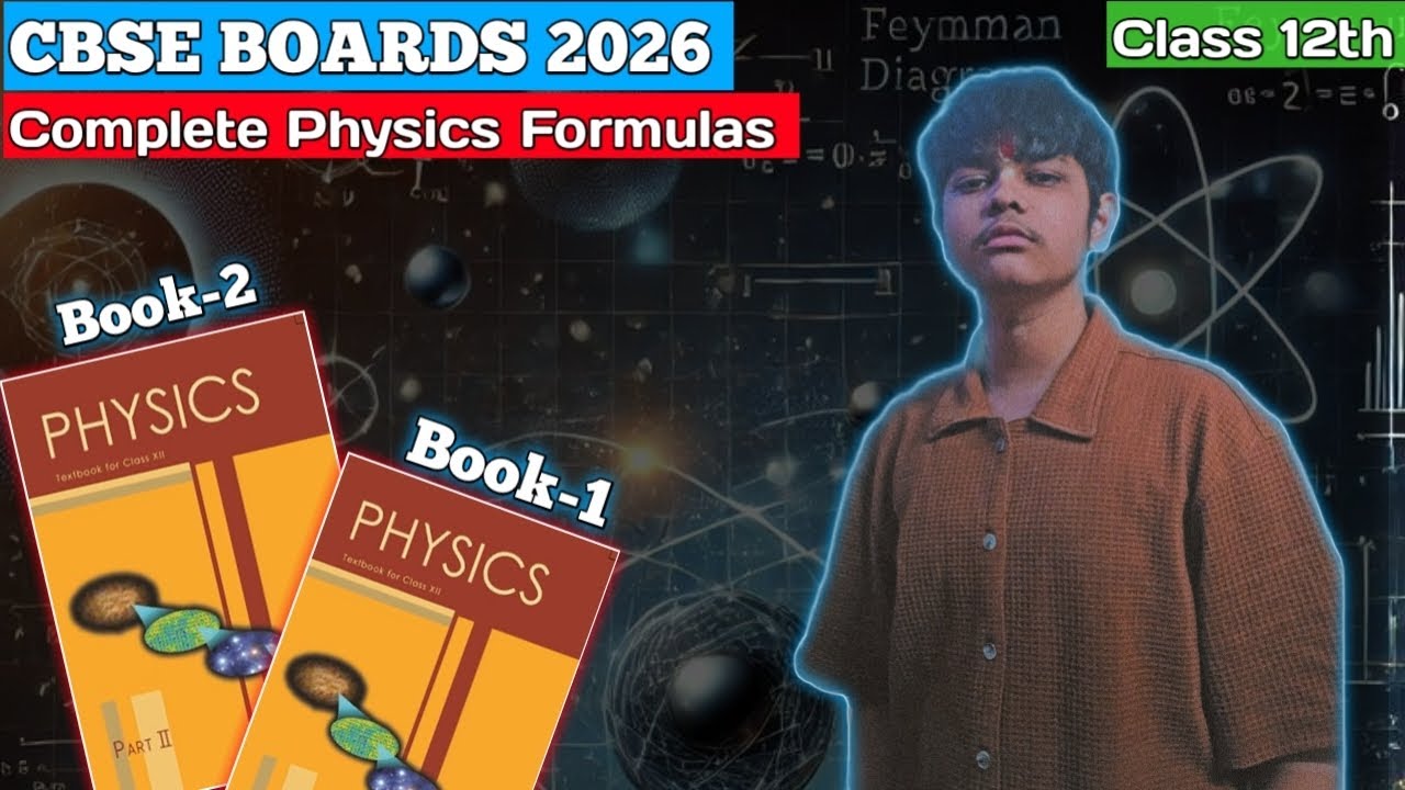 Complete Physics Formulas In Under 40 minutes💡| Class 12th CBSE BOARDS 2026💯| LET'S REVISE TOGETHER😄