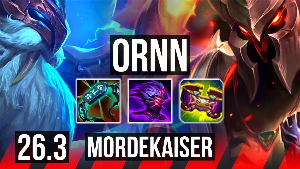 ORNN vs MORDEKAISER (TOP) | NA Grandmaster | 26.3