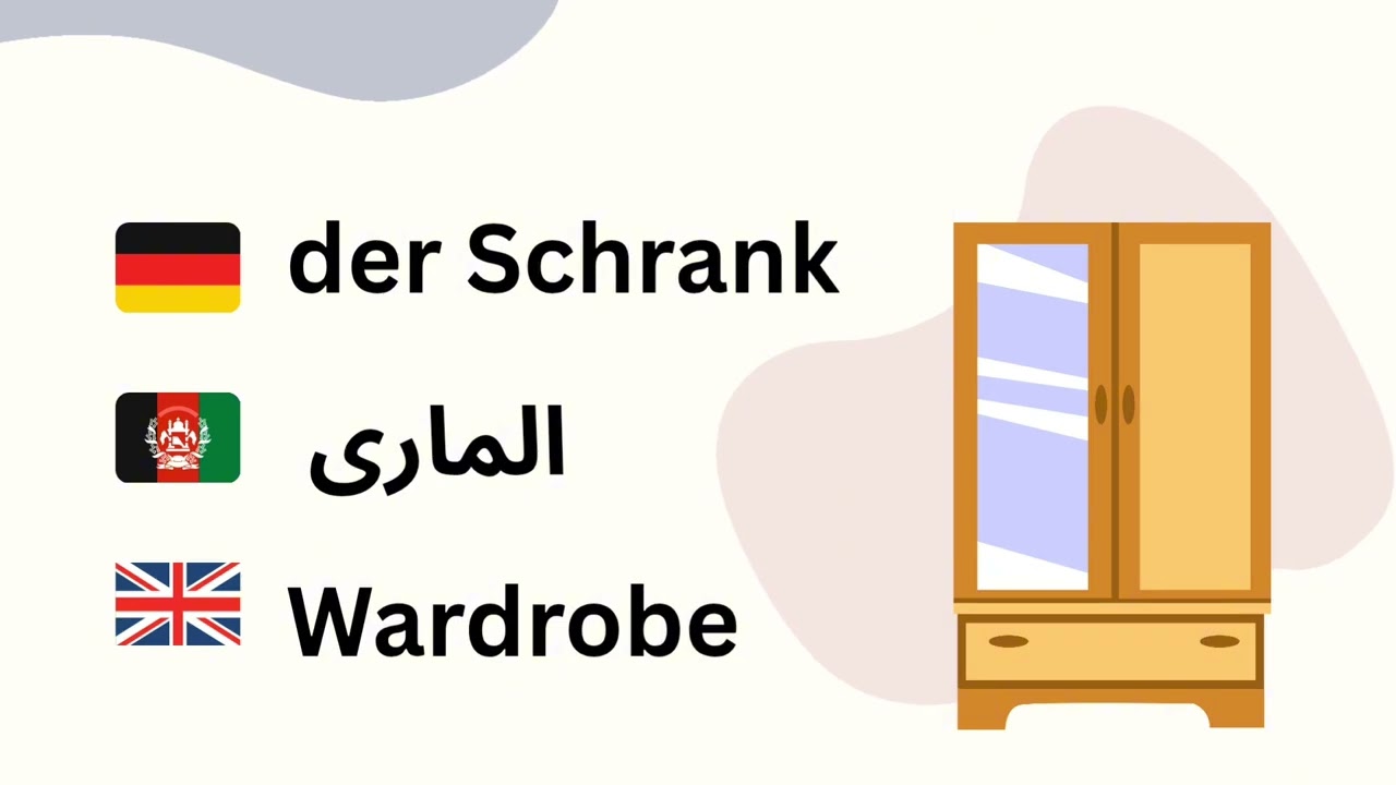 ده لغات زبان آلمانی سطح آ۱ // Zehn Deutsch Wörter // Niveau A1