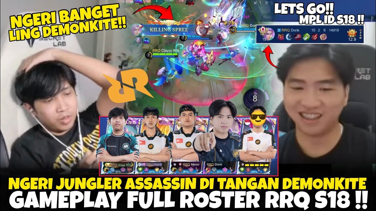 Terrifying Assassin Jungler in the Hands of Demonkite 😱 Full Roster Gameplay RRQ HOSHI S18 | mlbb...