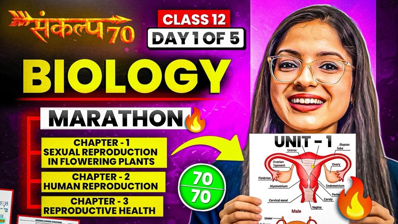 Class 12 Biology Marathon | Unit 1 - REPRODUCTION in One Shot | 70/70 in Biology Class 12|Ekta Soni