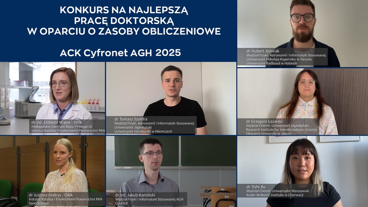 Konkurs na najlepszą pracę doktorską w oparciu o zasoby ACK Cyfronet AGH - edycja 2025