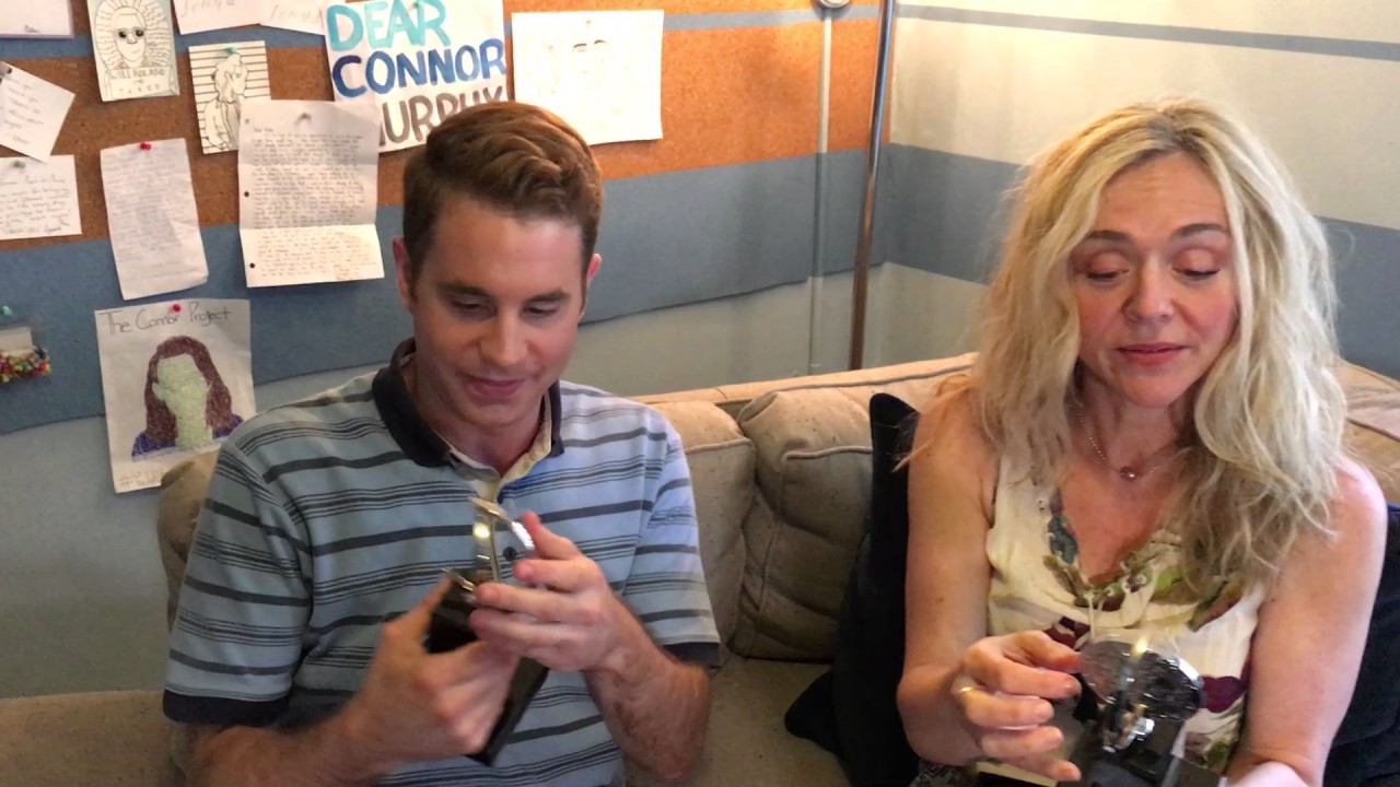 Tony Winners Ben Platt and Rachel Bay Jones Open Their Engraved Tony Awards