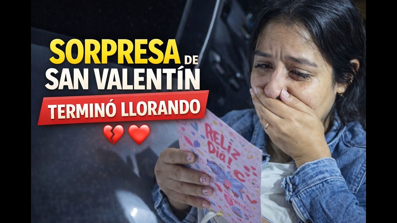 Sorpresa de San Valentín a mi esposa, terminó llorando ❤️