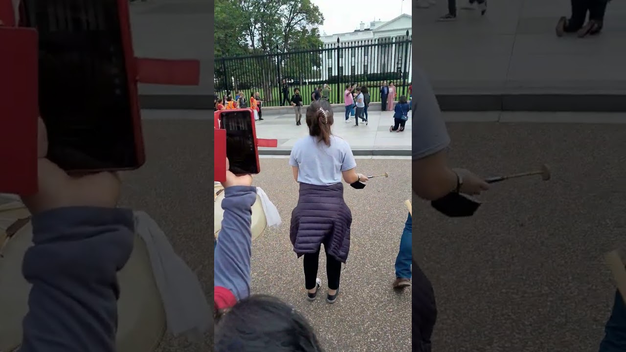 Momentos que sucedieron enfrente de casa blanca USA