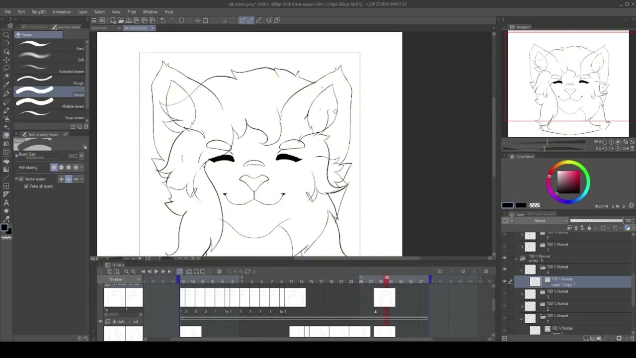 ClipStudioPaint Animation Process