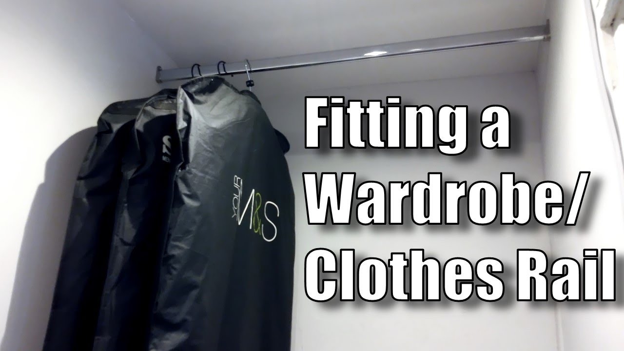 Как установить штангу для одежды — Установка штанги для одежды в нише