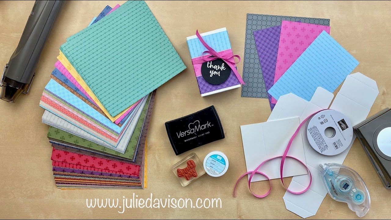 SAB Spotlight: Stampin' Up! Color Family Designer Paper Treat Box