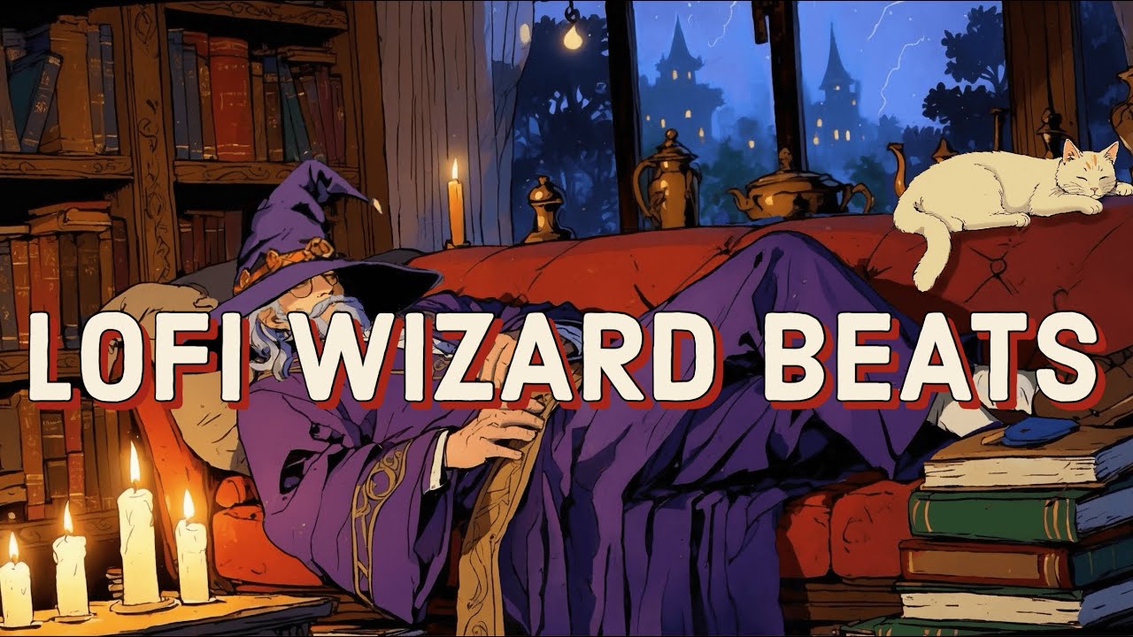 Wizard's Lofi - ✨Cozy Lofi Beats to Sleep😴 to with [RAIN EFFECTS]🌧️✨