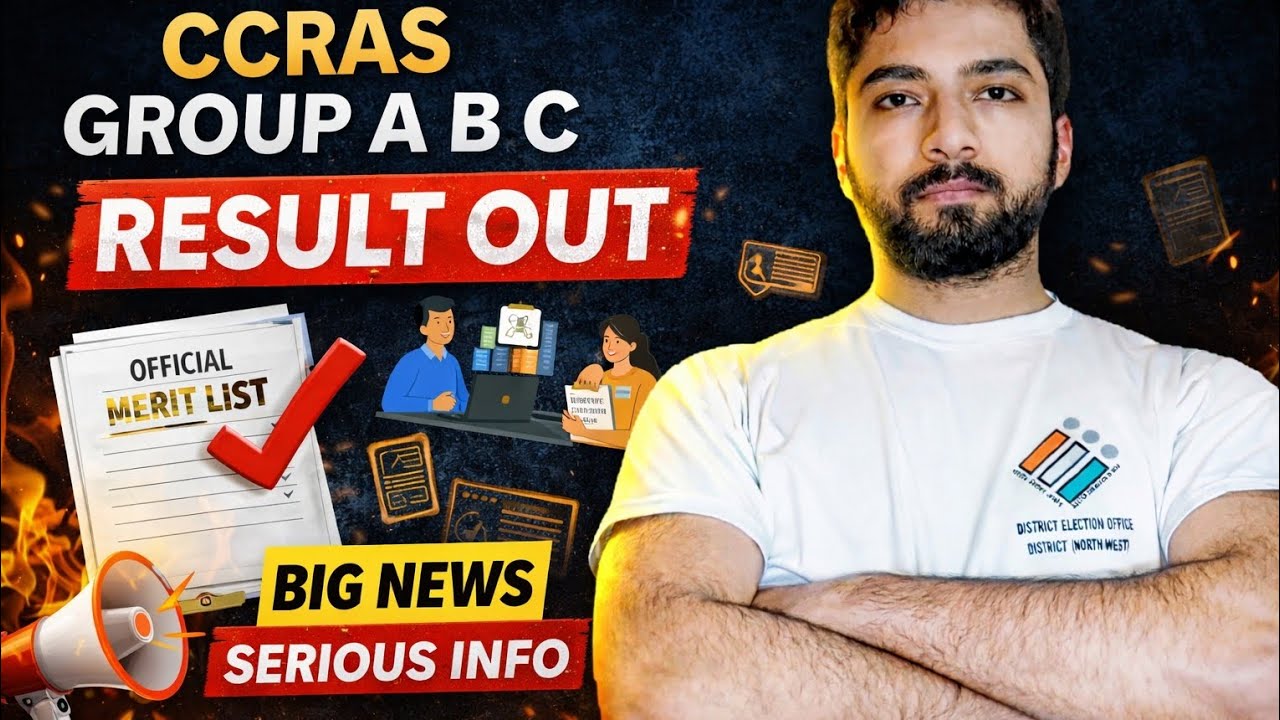 CCRAS GROUP A B C RESULT OUT 🔥 CHECK NOW 👈 LATEST UPDATE 🔥