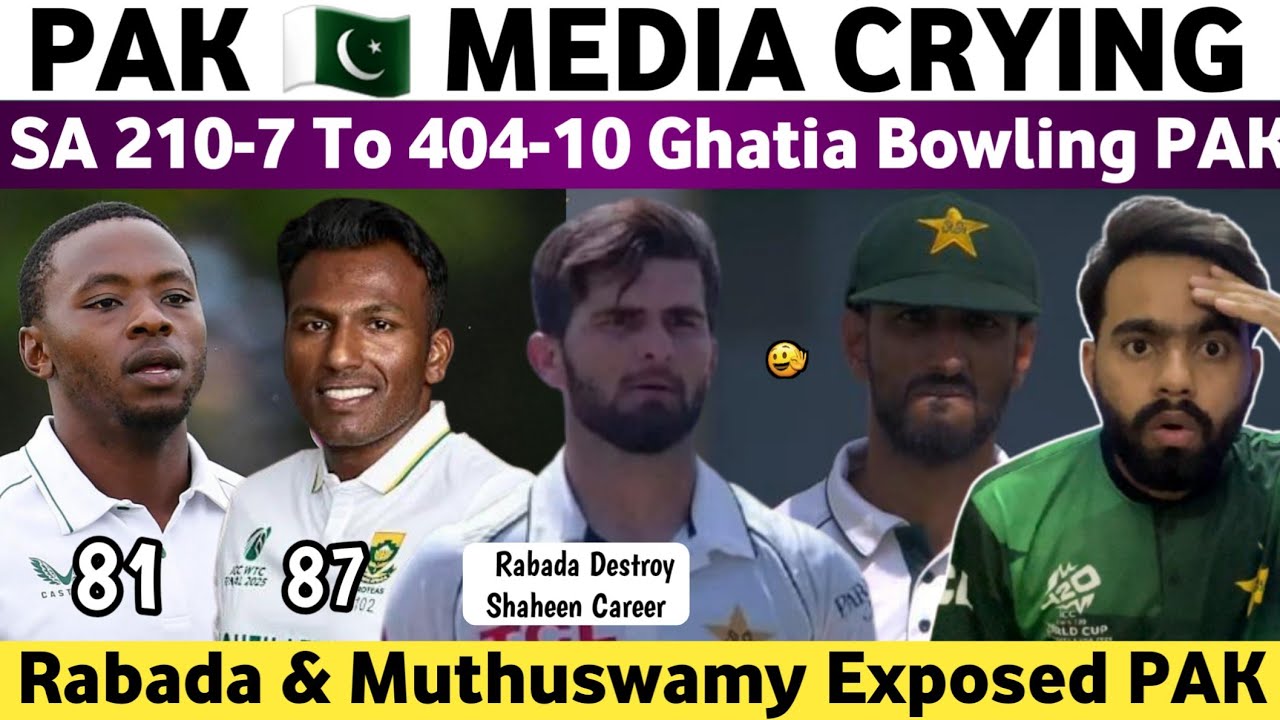 Pak Media Crying on SA Exposed Pak Bowling | Pak Vs SA 2nd Test Day 3 | Shame Pak Team | Babar Azam