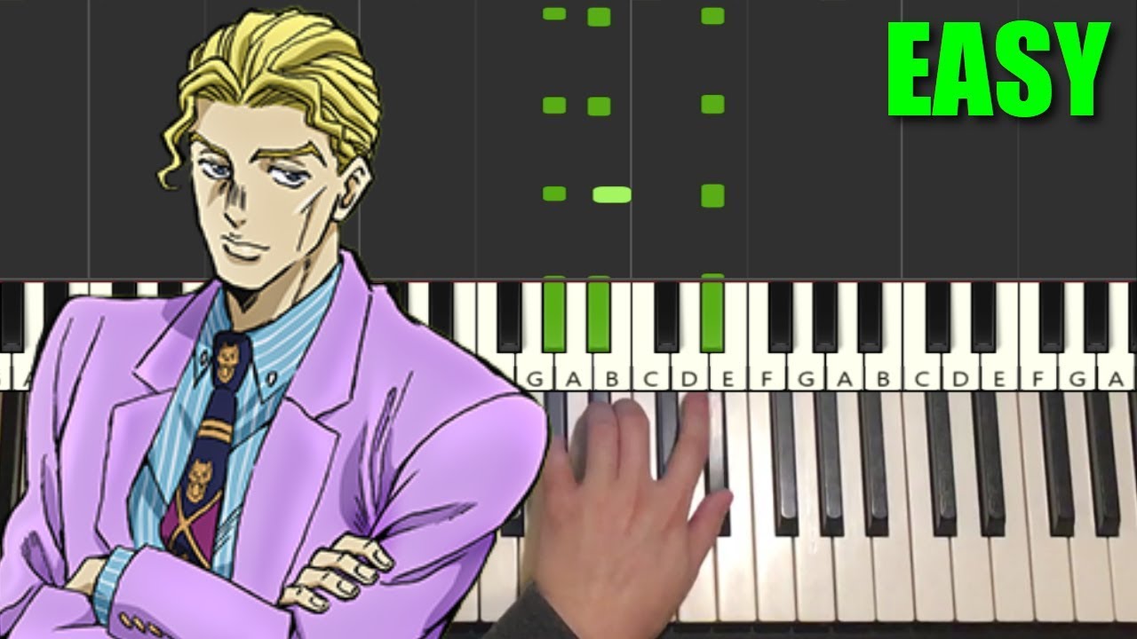 Yoshikage Kira's Theme (Piano Tutorial Lesson) [Part 1]