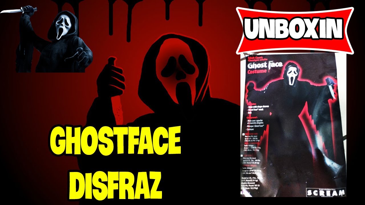 GHOSTFACE DIZFRAS UNBOXIN SCREAM DISFRAZ DEL WAZAAA