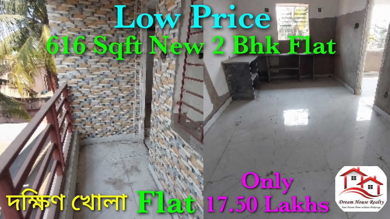 SOLD |LOW Price 616 Sqft New 2 Bhk Flat Only 17.50 Lakhs In North Kolkata Khardha #2bhkflat #khardah
