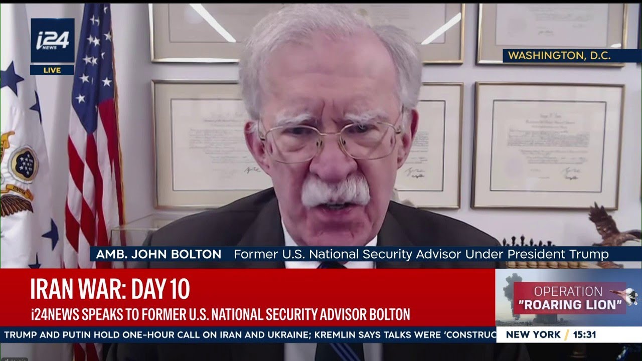 i24NEWS speaks with former US National Security Advisor John Bolton on Iran