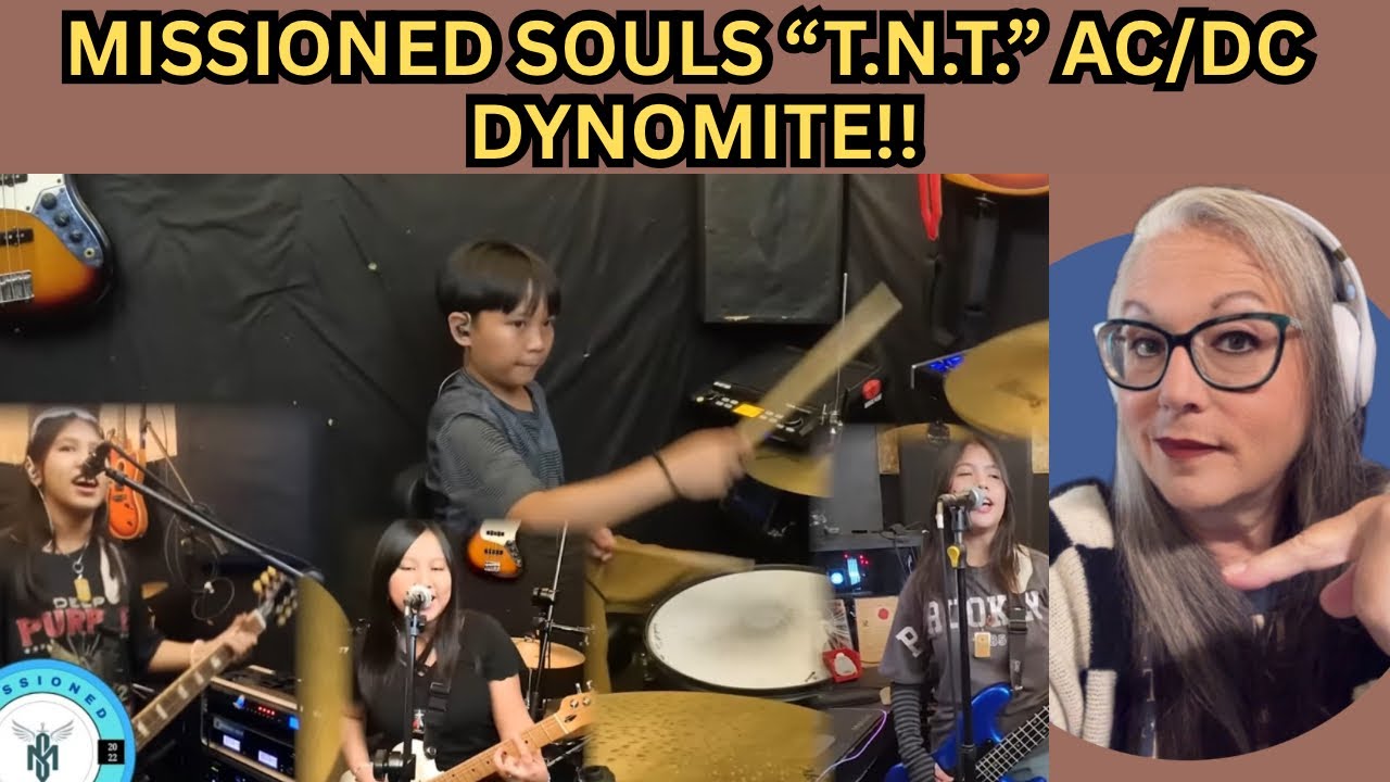 MISSIONED SOULS  -  T.N.T. ACDC COVER, NANNIE REACTS