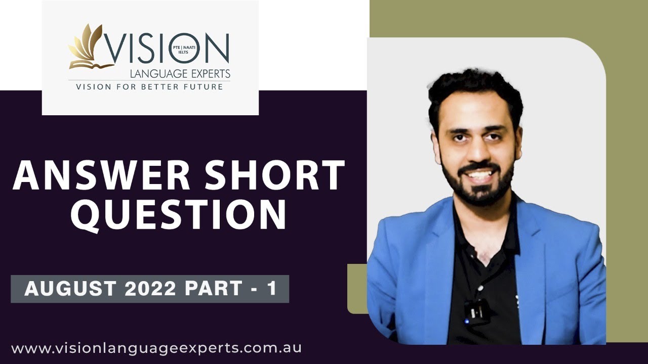 Practice Most Repeated Answer Short Questions | PTE Speaking Answer Short Questions August Part 1