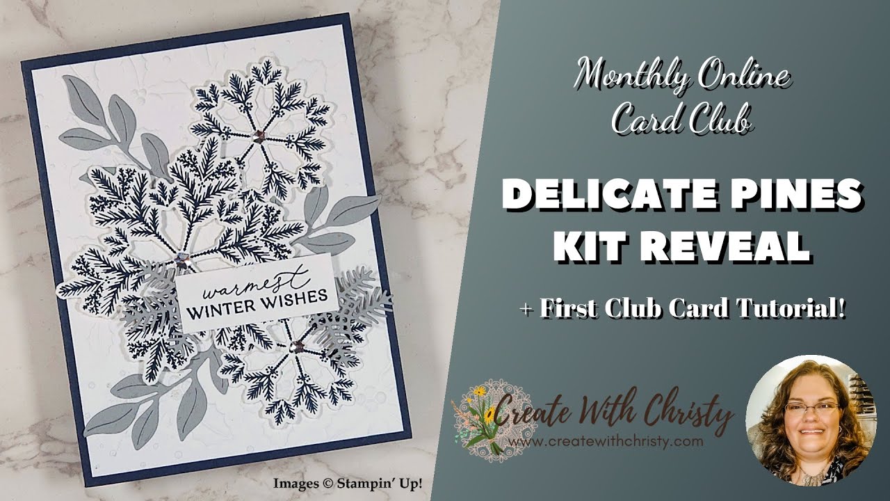 Delicate Pines Card Club Unboxing + First Card Tutorial (November 2025)
