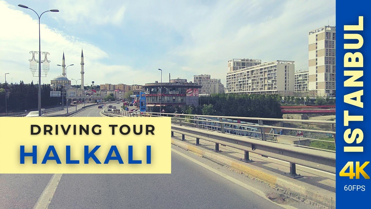 Halkalı- Istanbul 🇹🇷 Driving Street Tour 4K-60fps Video , İstanbul Gezinti