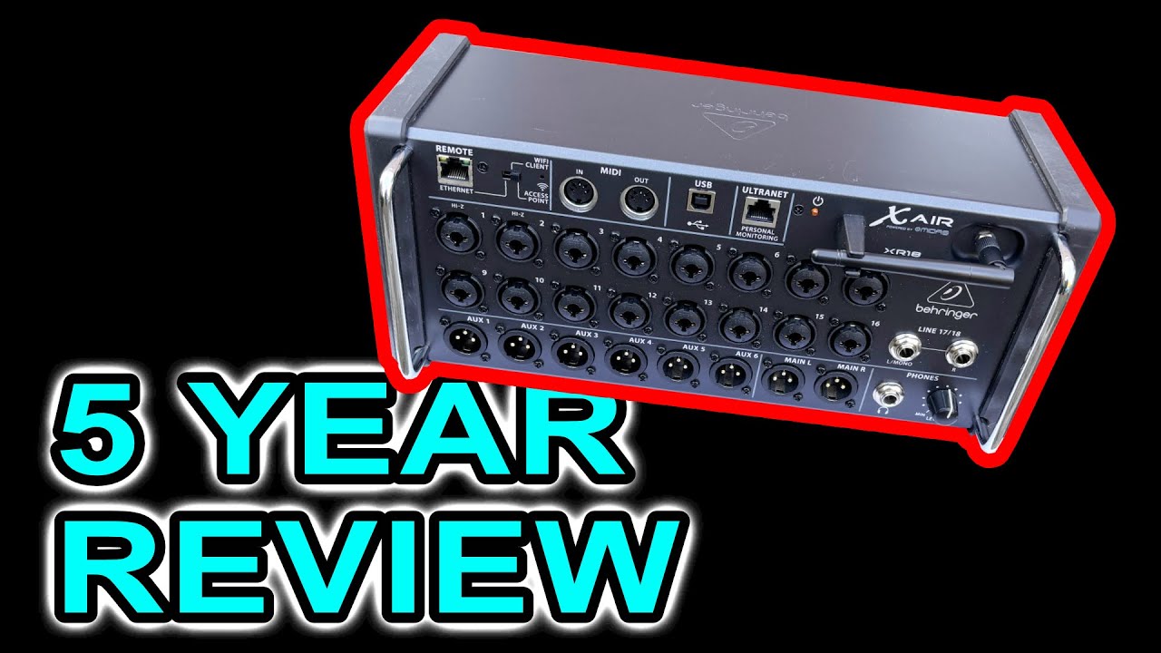 Behringer X-Air XR18 // Long term review // Worth it in 2025 ? // Edit app overview