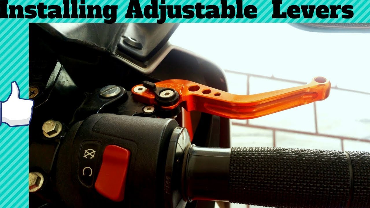 DIY🔧...Installing Adjustable Brake and Clutch Levers In any Motorcycle⚙️..!!
