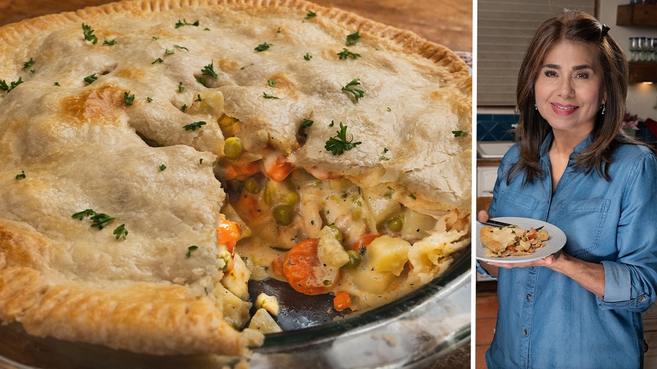 COOK WITH ME: Make a Delicious & Comforting Chicken Pot Pie Using What You Have On Hand