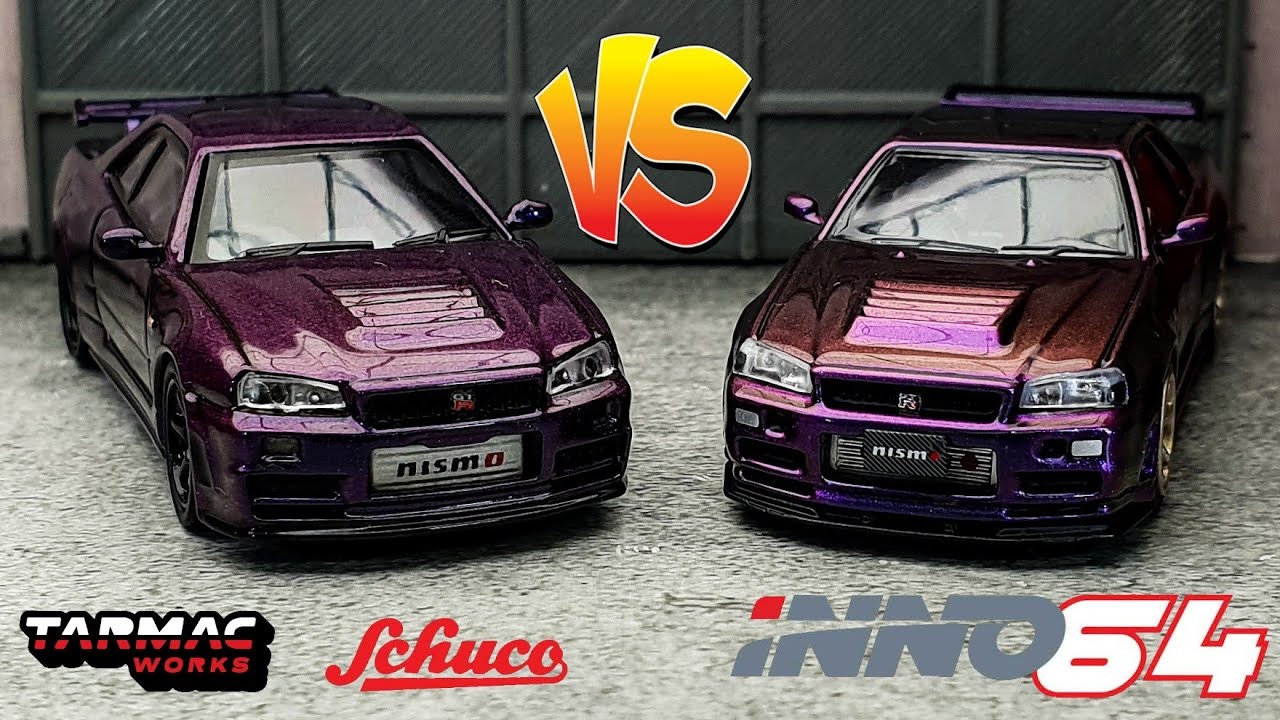 Nissan Skyline GT-R R34 | Brand COMPARISON | Tarmac Works X Schuco VS Inno64